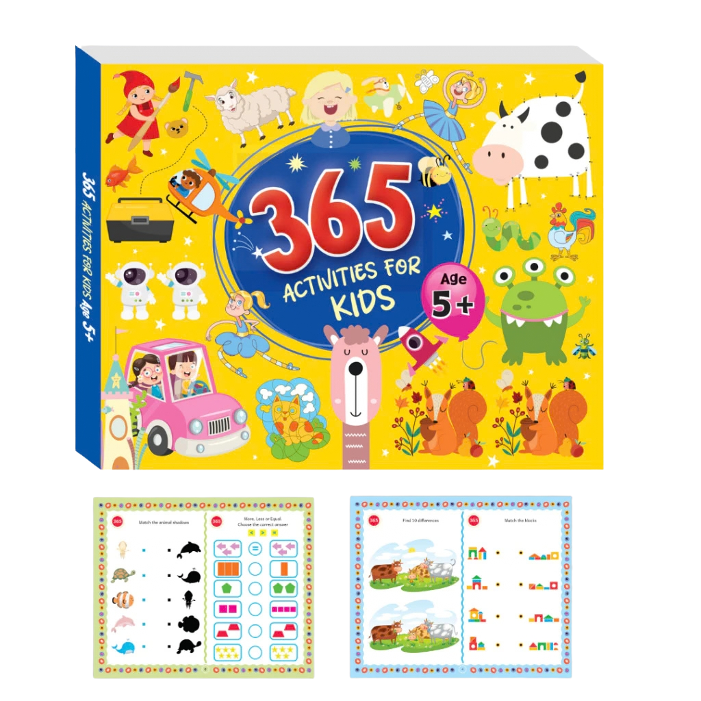 365 Activities for Kids Buku Aktiviti & Latihan Kanak-Kanak | Children Activity Book | Buku Latihan & Puzzle