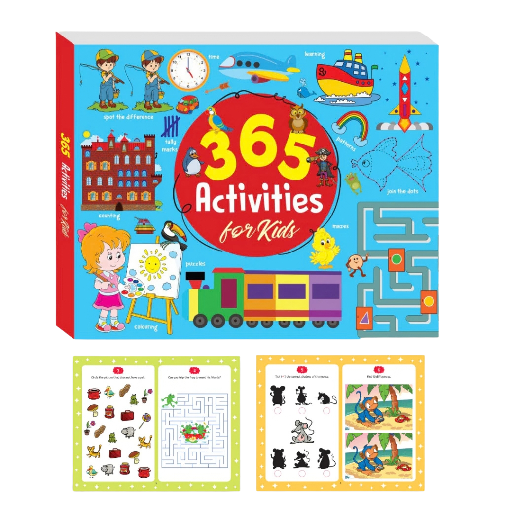 365 Activities for Kids Buku Aktiviti & Latihan Kanak-Kanak | Children Activity Book | Buku Latihan & Puzzle