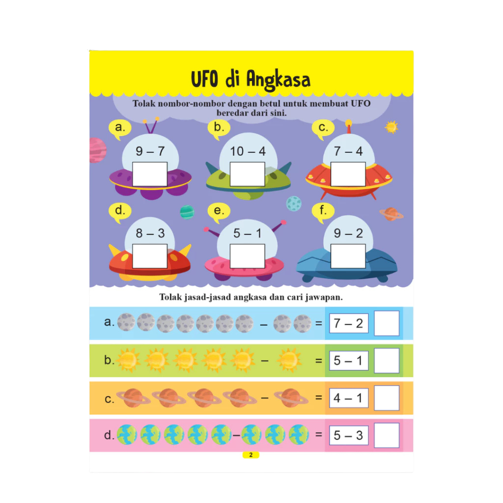Cekap Kira Matematik Prasekolah Tambah, Tolak, Darab