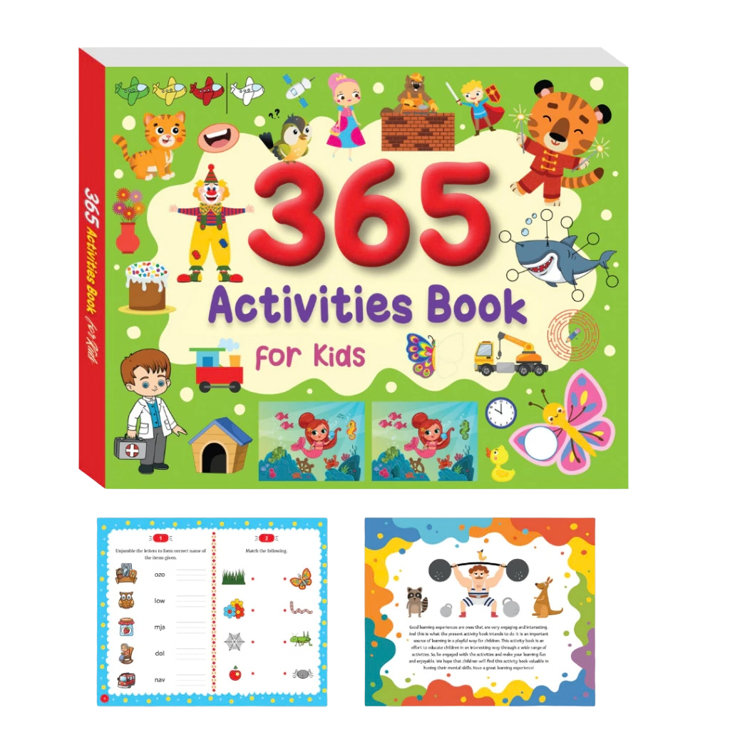 365 Activities for Kids Buku Aktiviti & Latihan Kanak-Kanak | Children Activity Book | Buku Latihan & Puzzle