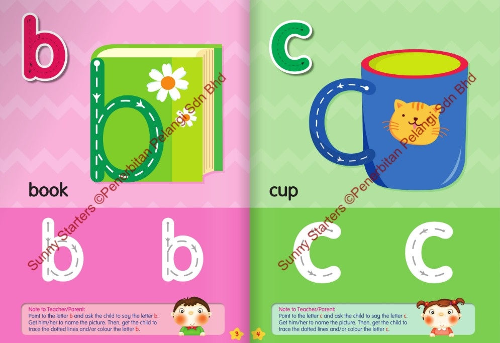 Preschool Sunny Starters Series Aged 2 and above Exercise book Full Colour