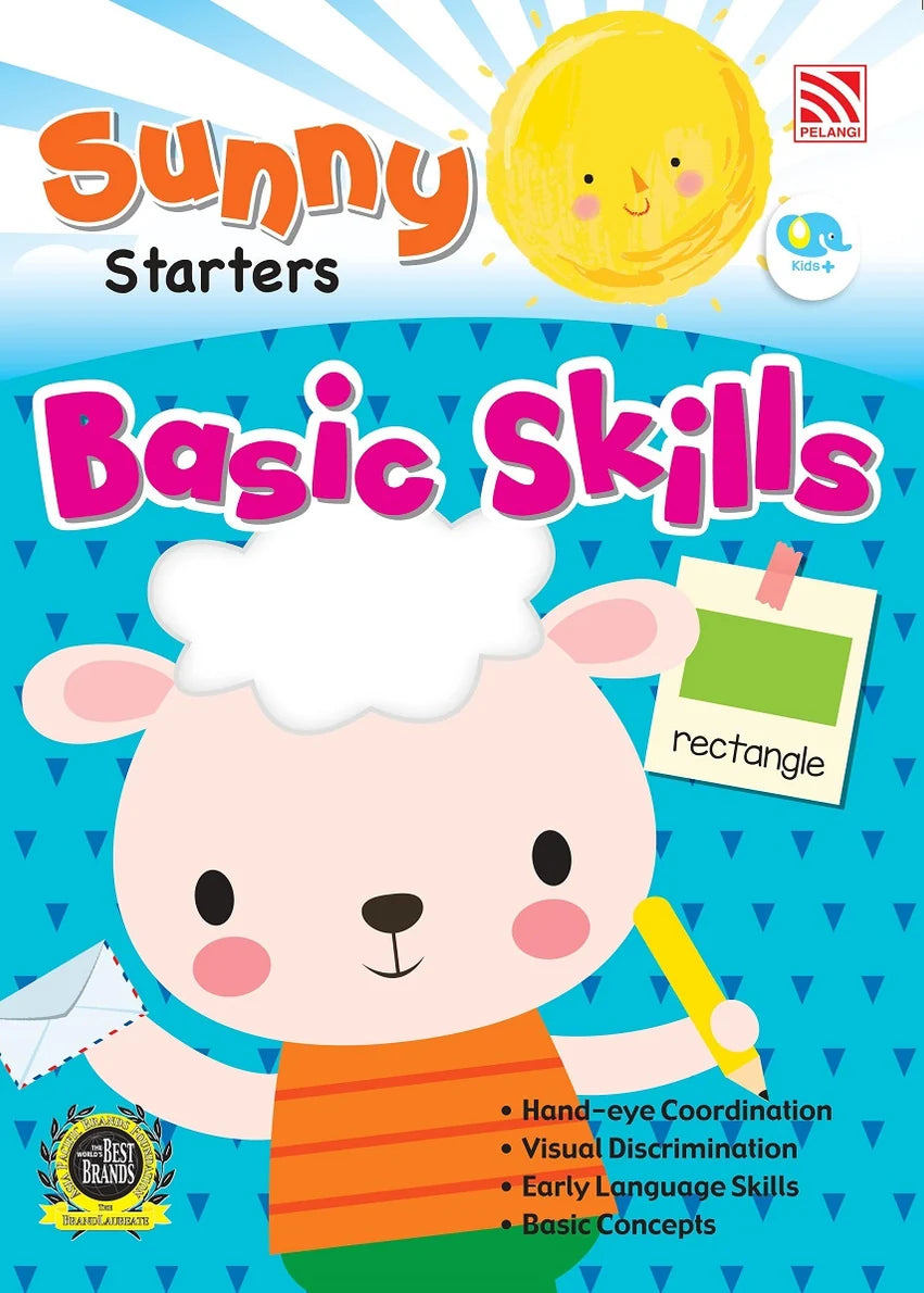 Preschool Sunny Starters Series Aged 2 and above Exercise book Full Colour