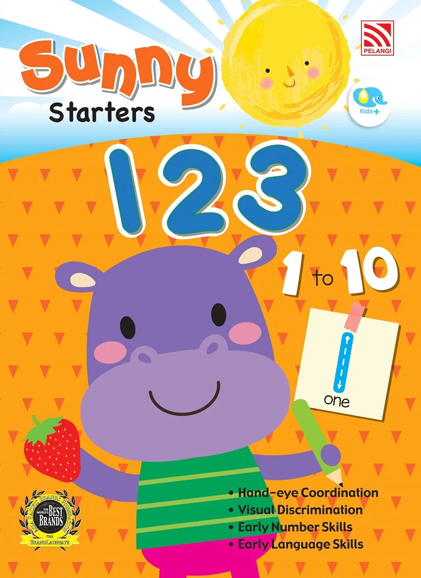 Preschool Sunny Starters Series Aged 2 and above Exercise book Full Colour