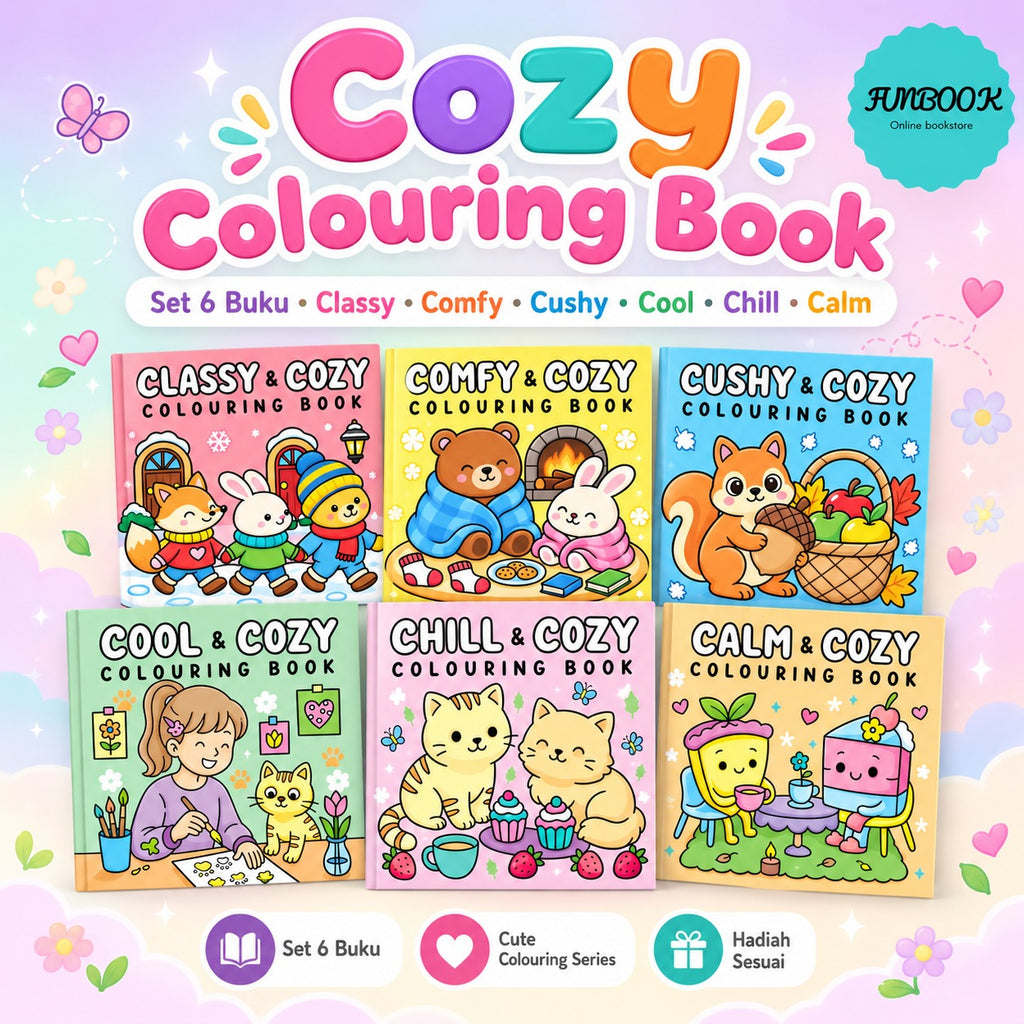 Cozy Colouring Book Adult / Children Acrylic Marker Mind To Mind