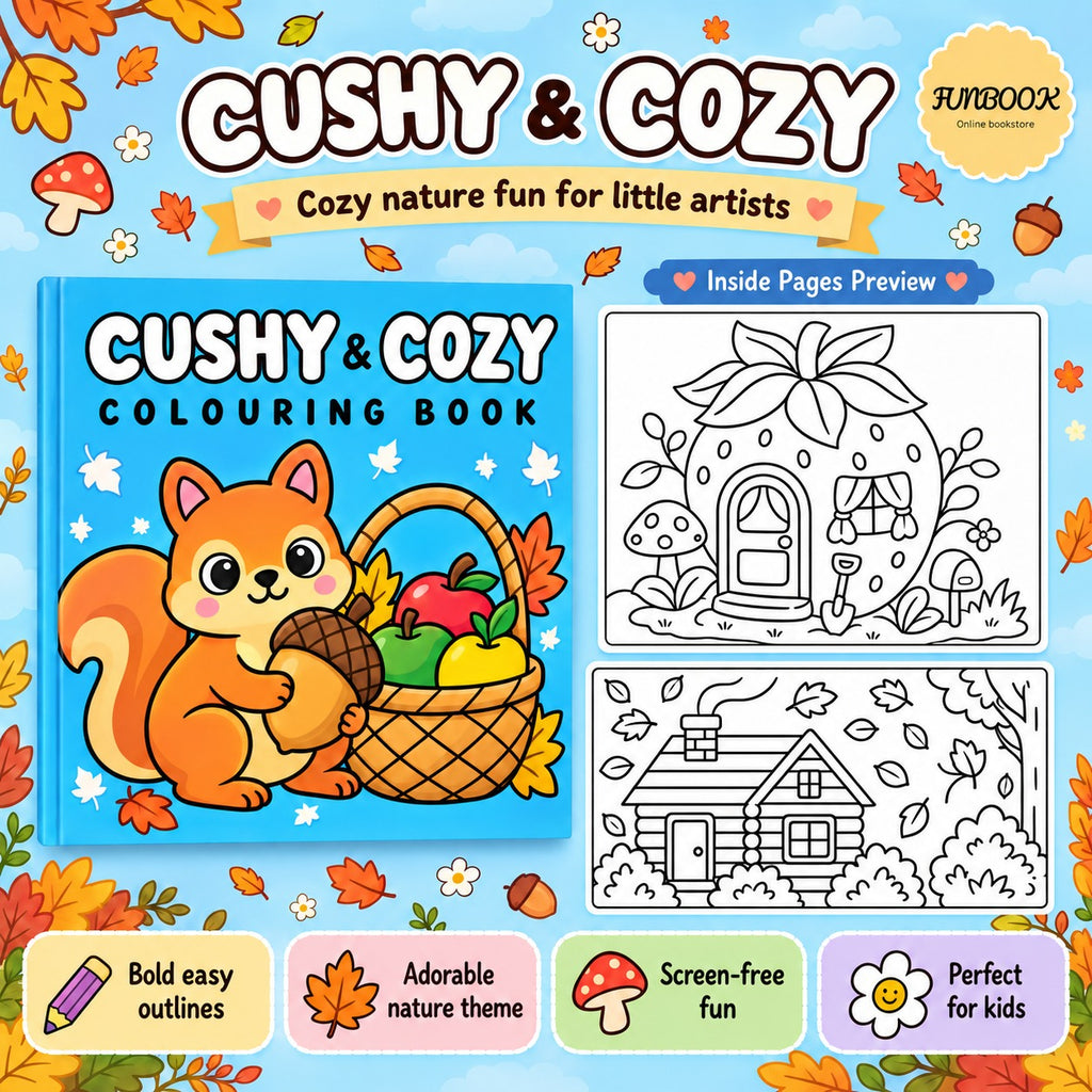 Cozy Colouring Book Adult / Children Acrylic Marker Mind To Mind