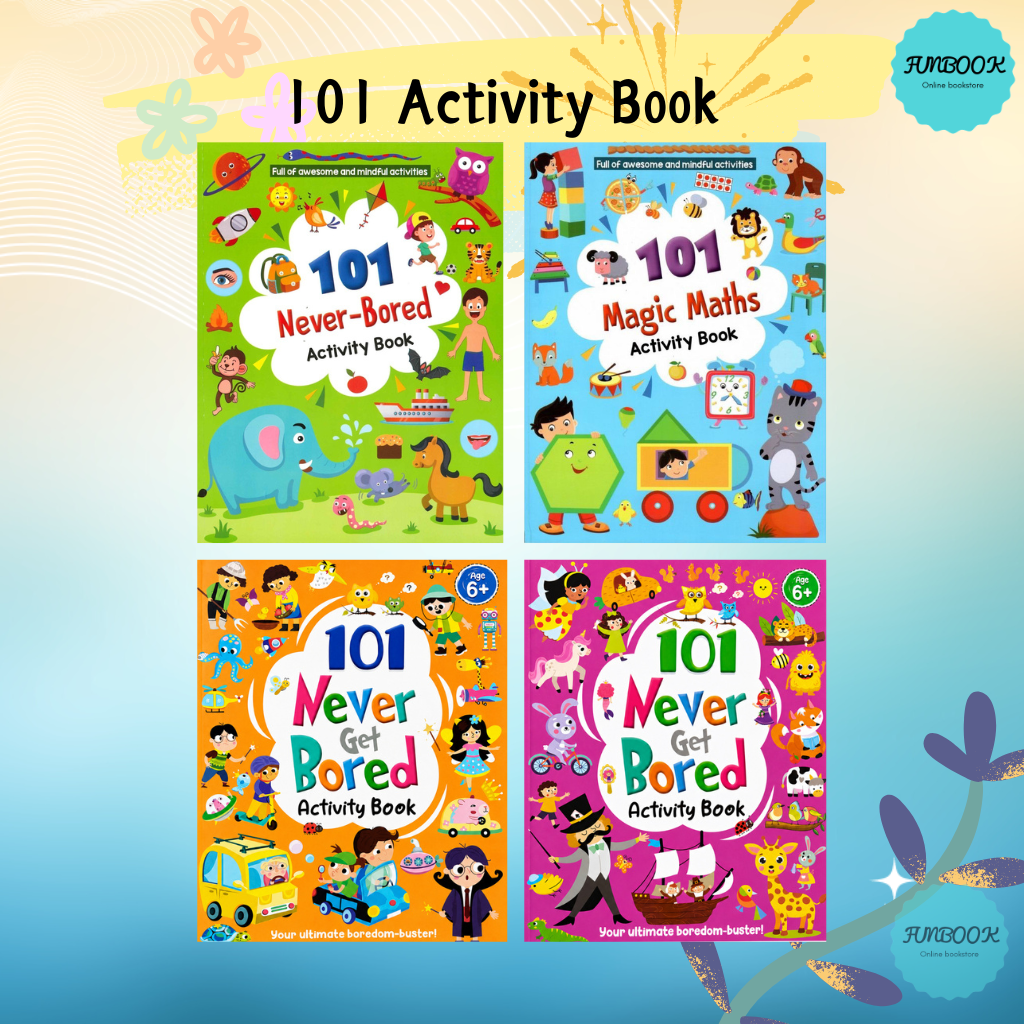 101 Never Bored / 101 Magic Maths Children Activity Book Mind to Mind