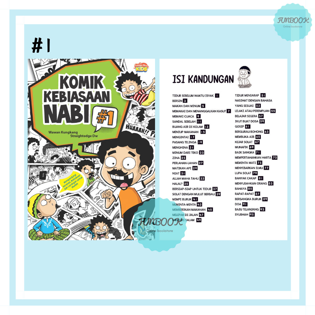 Komik Kebiasaan Nabi 1-8 Telaga Biru