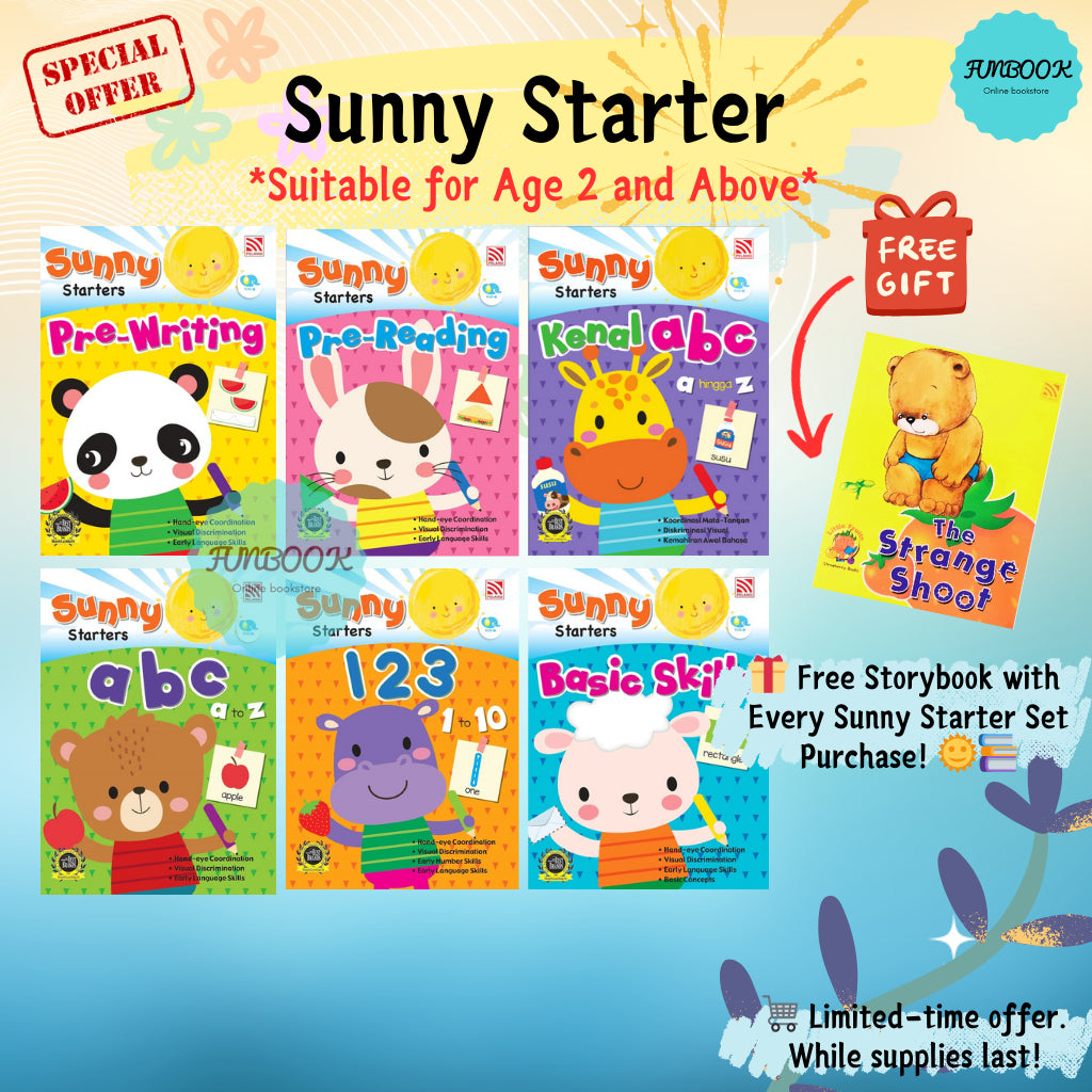 Preschool Sunny Starters Series Aged 2 and above Exercise book Full Colour