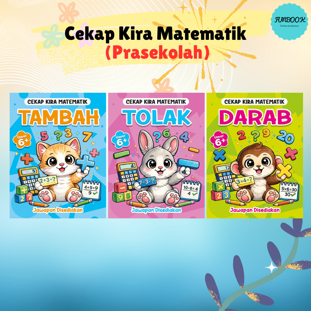 Cekap Kira Matematik Prasekolah Tambah, Tolak, Darab