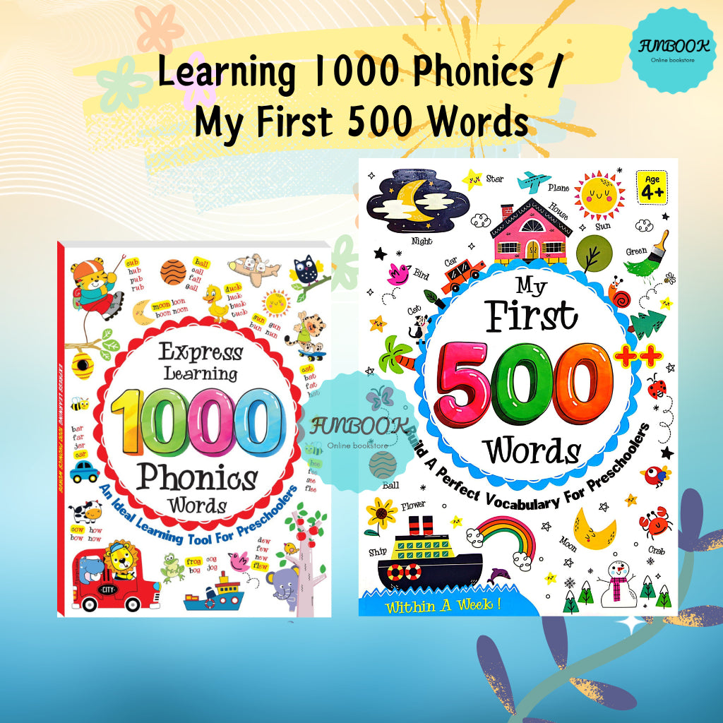 Express Learning 1000 Phonics Words | My First 500 Words for Preschool & Kindergarten