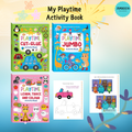 BUKU AKTIVITI My Playtime Learn, Trace & Colour / Jumbo Activity / Cut & Glue Activity Book